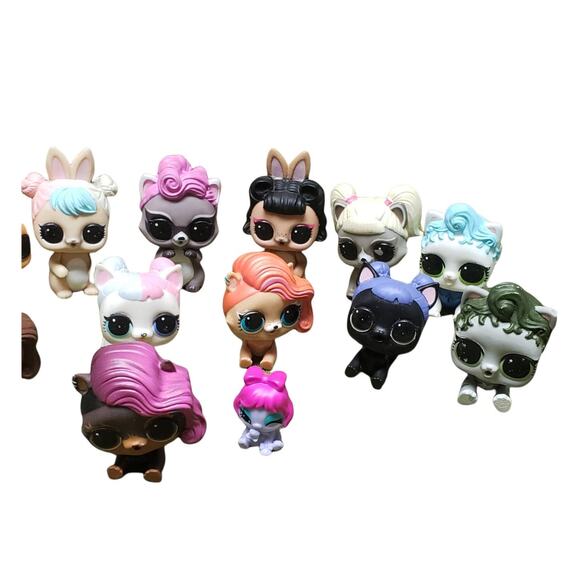 MGA Entertainment LOL Surprise Pet Doll Bundle 15 Animals Cat Dog Bunny Racoon - Picture 3 of 6
